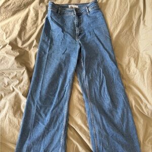 Zara Women's Blue Flare Jeans